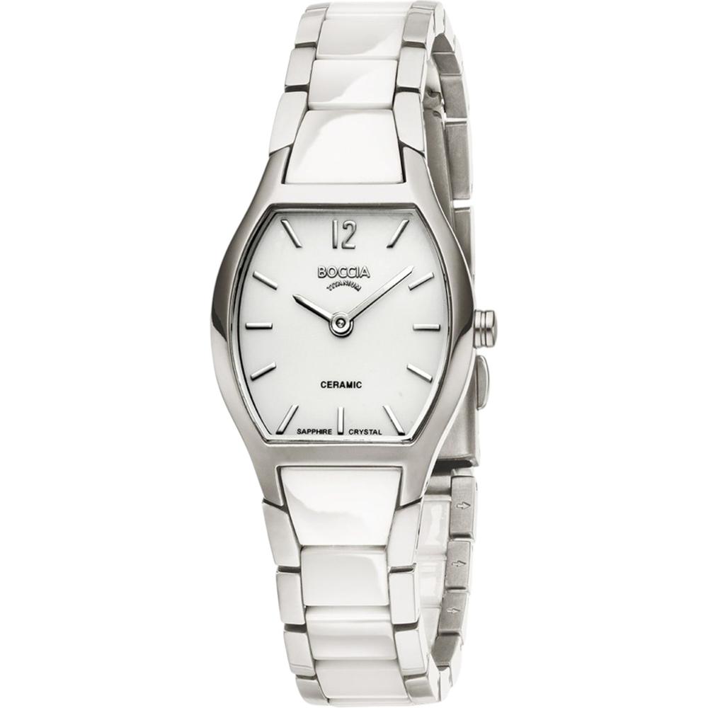 Foto 1 | Reloj Boccia Titanium 3361-01 Blanco 23 mm Resistente al Agua 50m