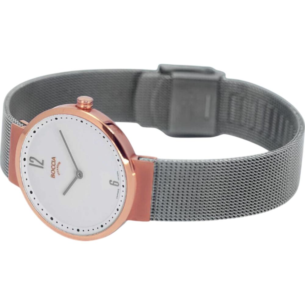 Foto 3 pulgar | Reloj Boccia Titanium Plateado para Mujer