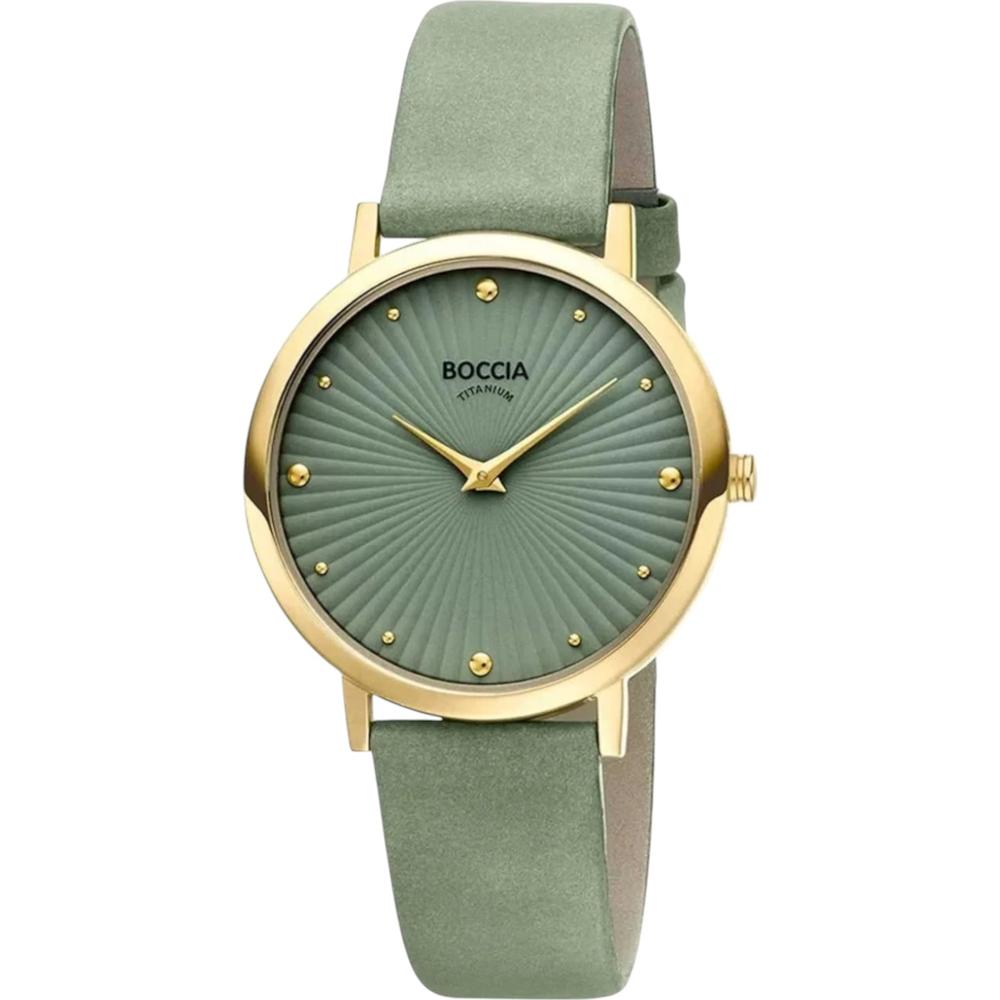 Reloj Boccia Titanium Verde para Mujer