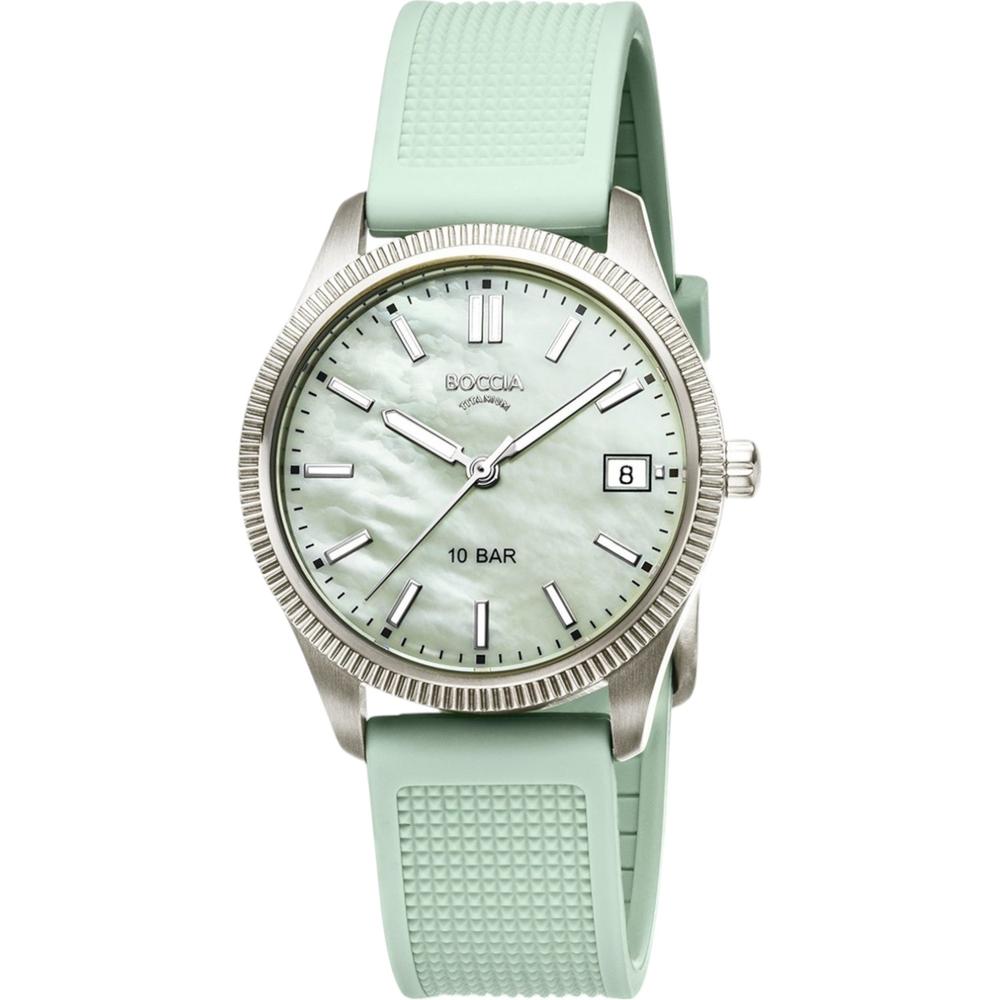 Foto 2 pulgar | Reloj Boccia Titanium 3356-02 Verde para Mujer 35 mm