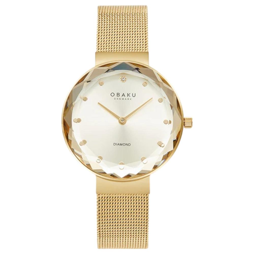 Reloj Obaku Denmark V300lxggmg Facet Gold-dorado
