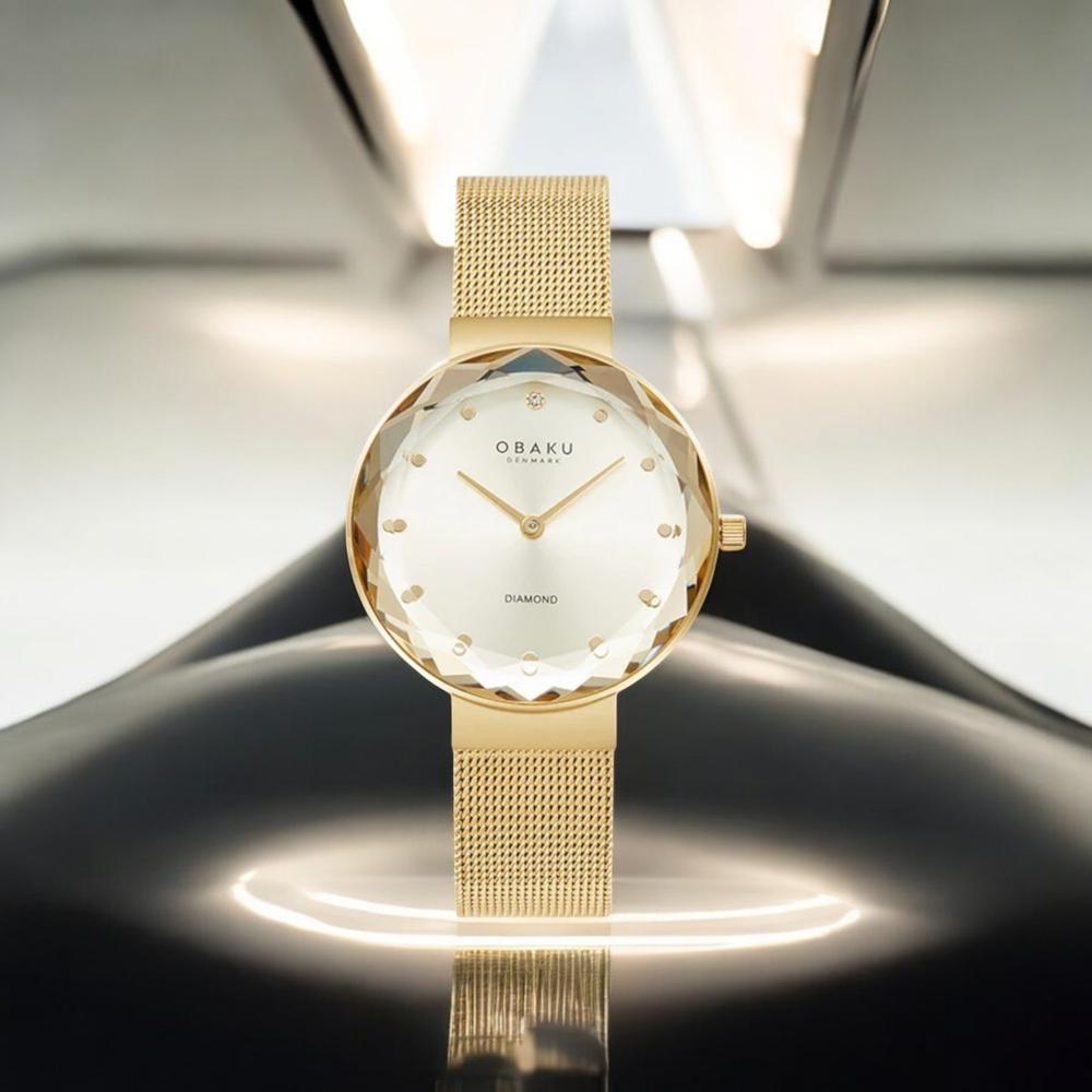 Foto 2 | Reloj Obaku Denmark V300lxggmg Facet Gold-dorado