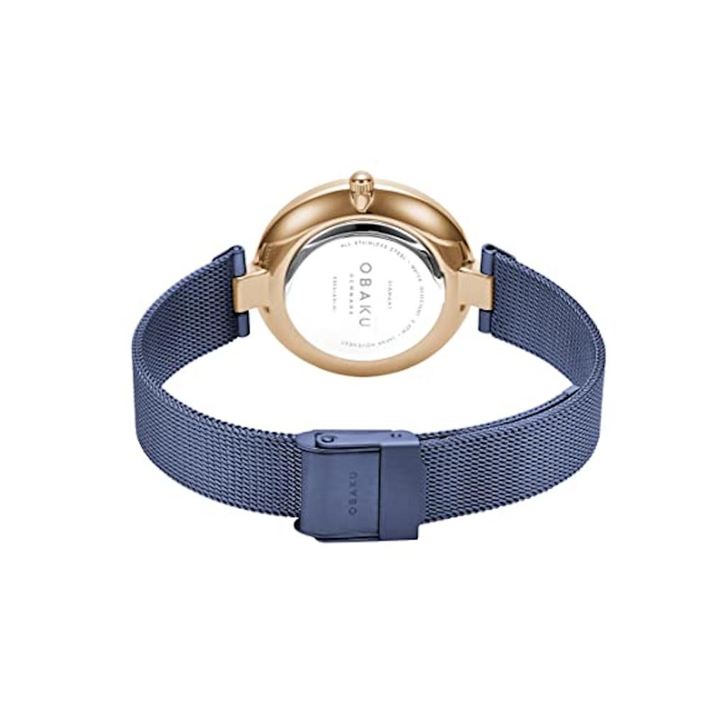 Foto 4 pulgar | Reloj Obaku Denmark V256lxvlml-dd Diamant Clásico-azul