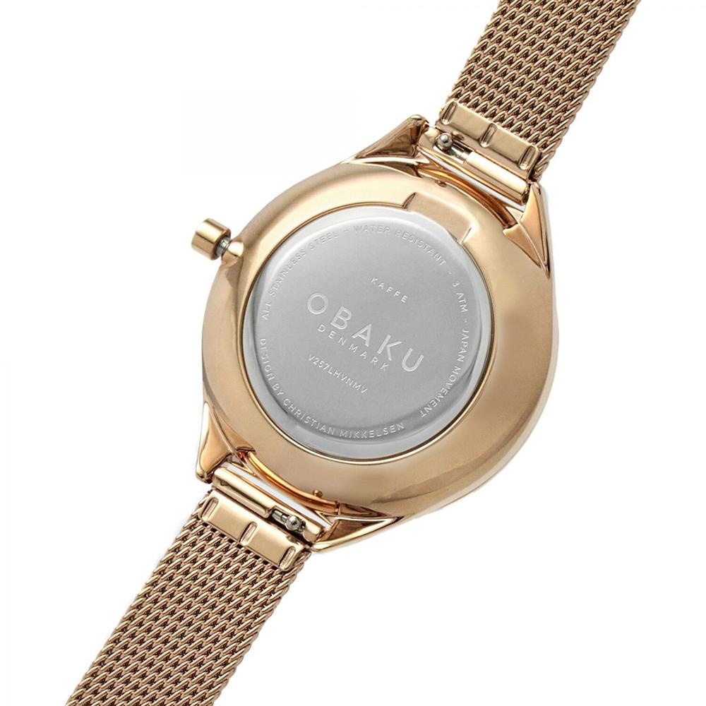 Foto 4 pulgar | Reloj Obaku Denmark V257lhvnmv Ladies Classic-oro Rosa