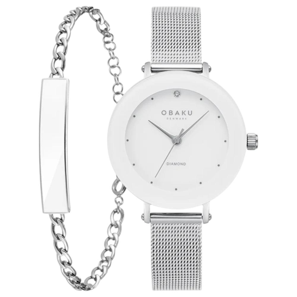 Reloj Obaku Denmark V299lxcwmc-ejbcw Lilje Steel-acero