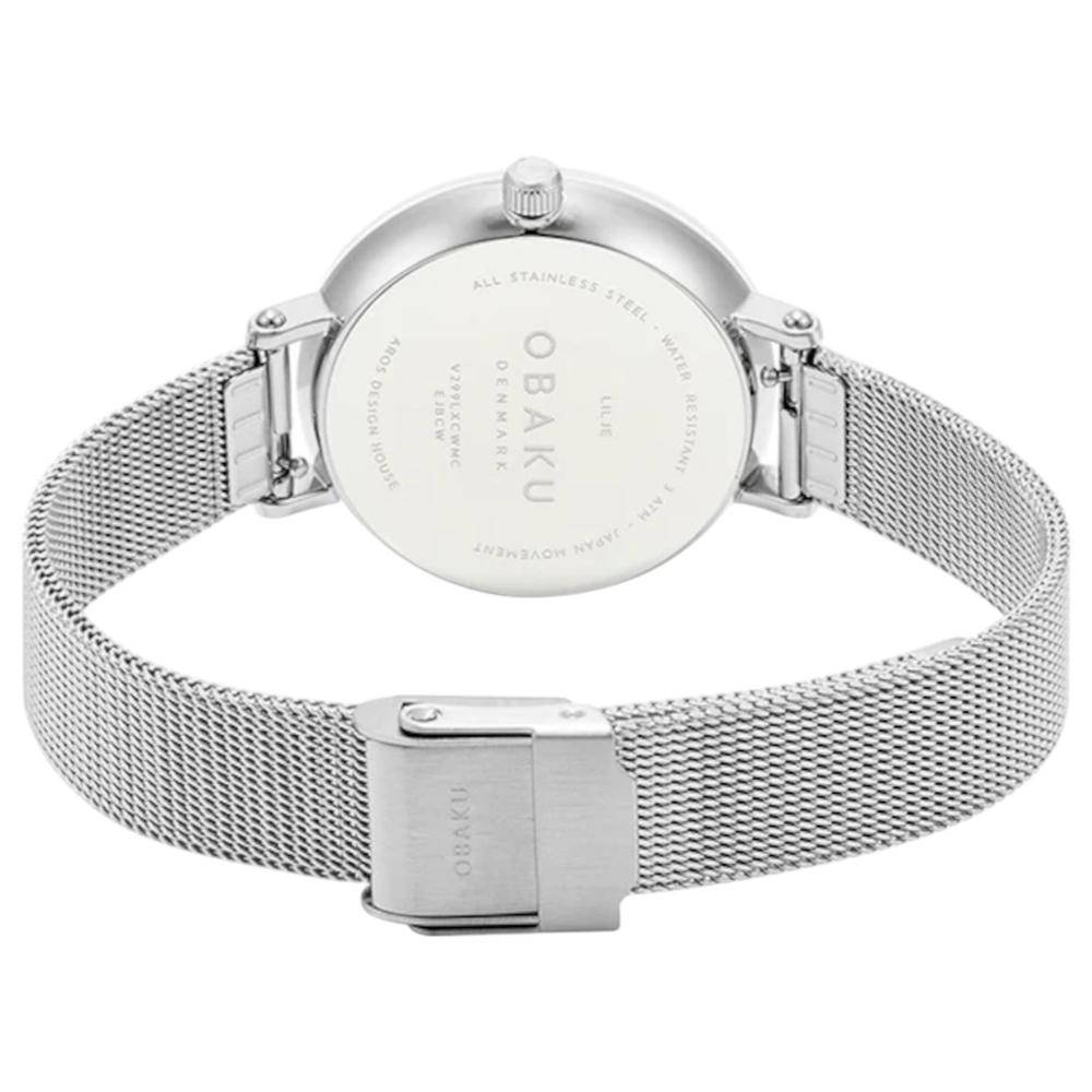 Foto 4 pulgar | Reloj Obaku Denmark V299lxcwmc-ejbcw Lilje Steel-acero