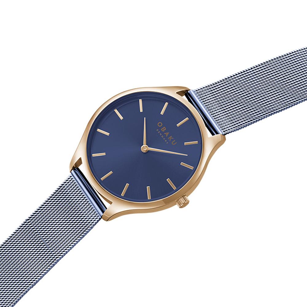 Foto 3 pulgar | Reloj Obaku Denmark V260lxvlml Tang Lille Clásico-azul