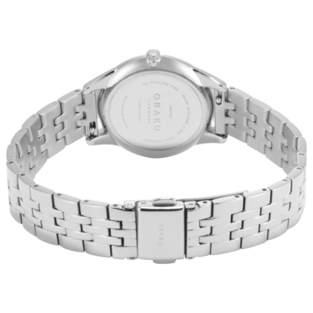 Foto 4 pulgar | Reloj Obaku Denmark V297lxcisc Smykke Brace-acero