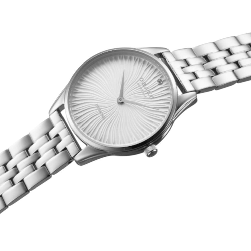 Foto 5 pulgar | Reloj Obaku Denmark V297lxcisc Smykke Brace-acero