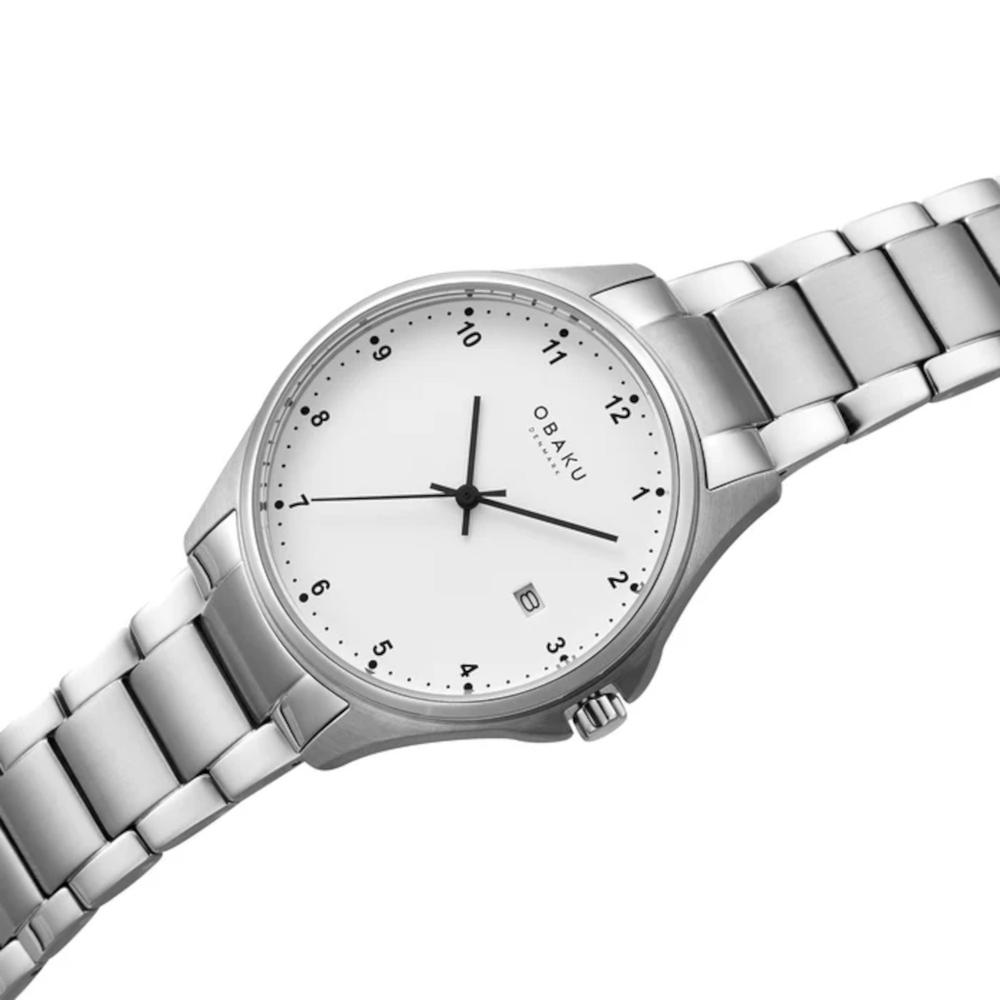 Foto 5 pulgar | Reloj Obaku Denmark V272ldtwst Titanium Lille Titanlink-acero