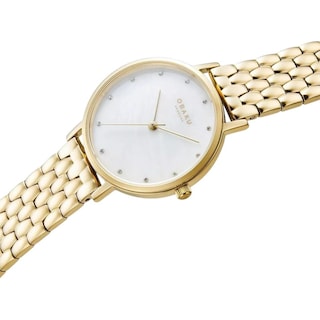 Foto 4 | Reloj Obaku Denmark V248lxgwsg Brink Lille Perlemor-dorado