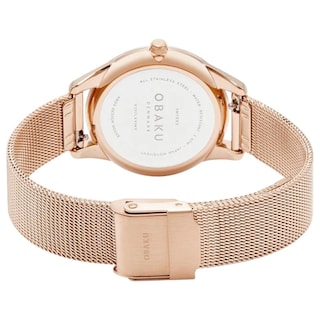 Foto 3 | Reloj Obaku Denmark V297lxvimv Smykke Rose-oro Rosa