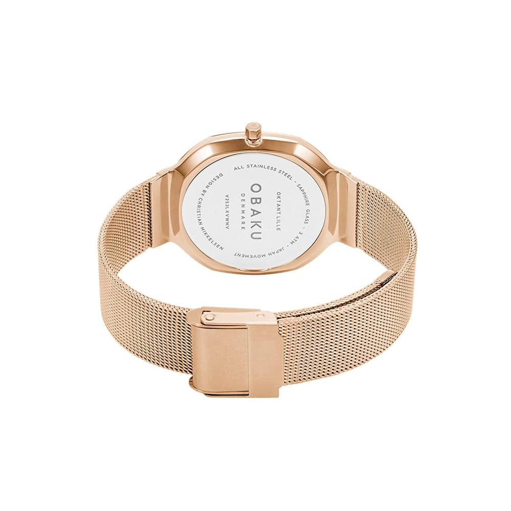 Foto 4 pulgar | Reloj Obaku Denmark V253lxvwmv Ladies Classic-oro Rosa