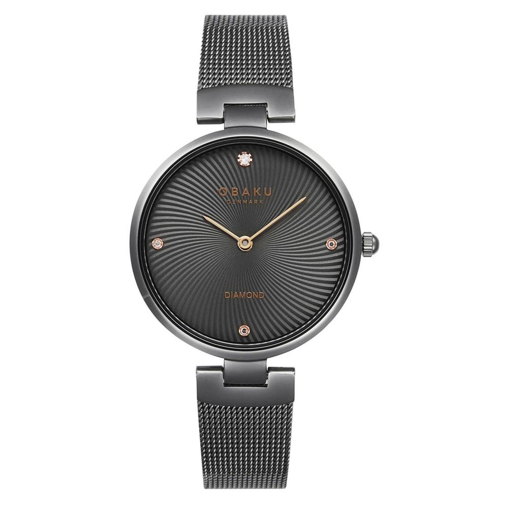 Reloj Obaku Denmark V256lxuumu-dd Diamant Clásico-gris