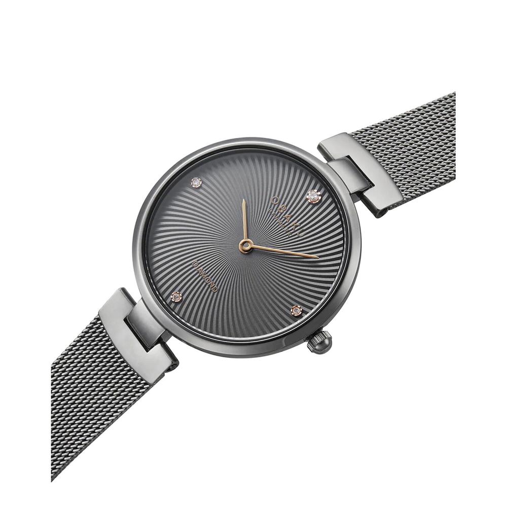 Foto 4 pulgar | Reloj Obaku Denmark V256lxuumu-dd Diamant Clásico-gris