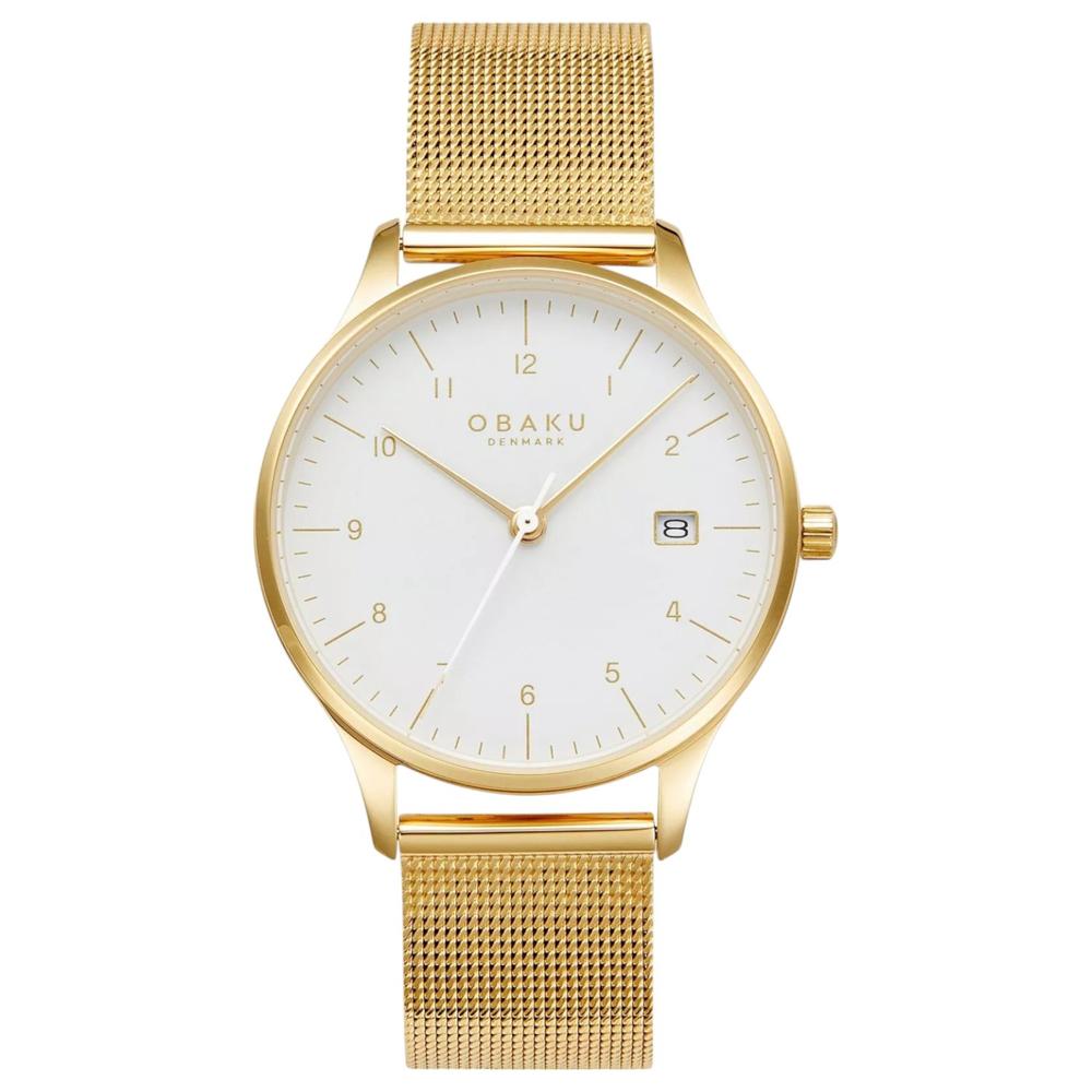 Foto 1 | Reloj Obaku Denmark V298ldgwmg Chia Lille Gold-dorado