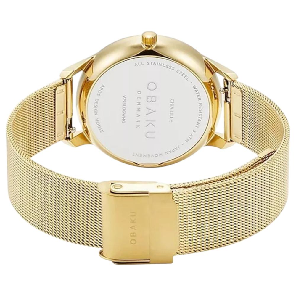 Foto 4 pulgar | Reloj Obaku Denmark V298ldgwmg Chia Lille Gold-dorado