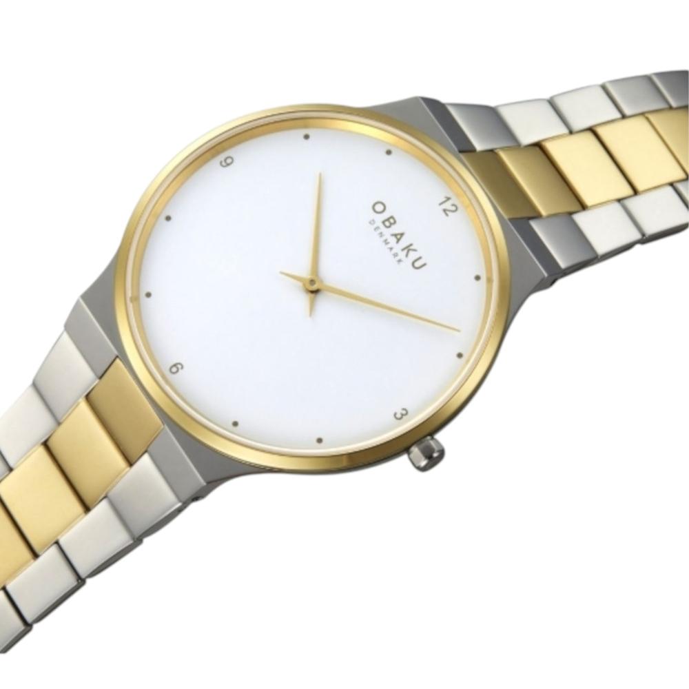 Foto 5 pulgar | Reloj Obaku Denmark V305lxfwsf Serviet Lille Butter-dorado