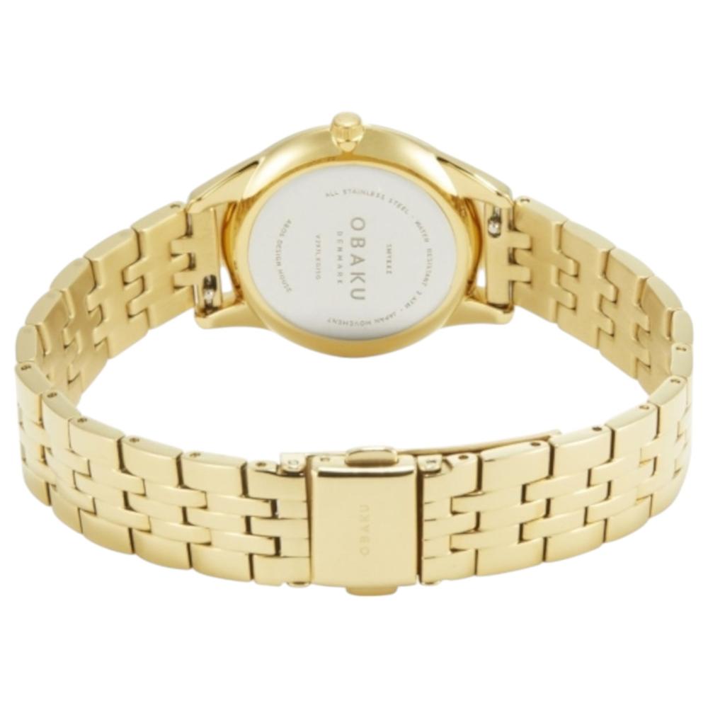 Foto 4 pulgar | Reloj Obaku Denmark V297lxgisg Smykke Cider-dorado