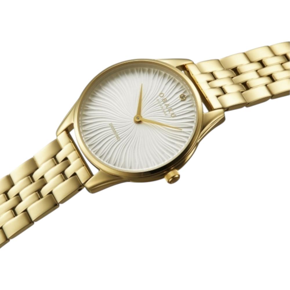 Foto 5 pulgar | Reloj Obaku Denmark V297lxgisg Smykke Cider-dorado