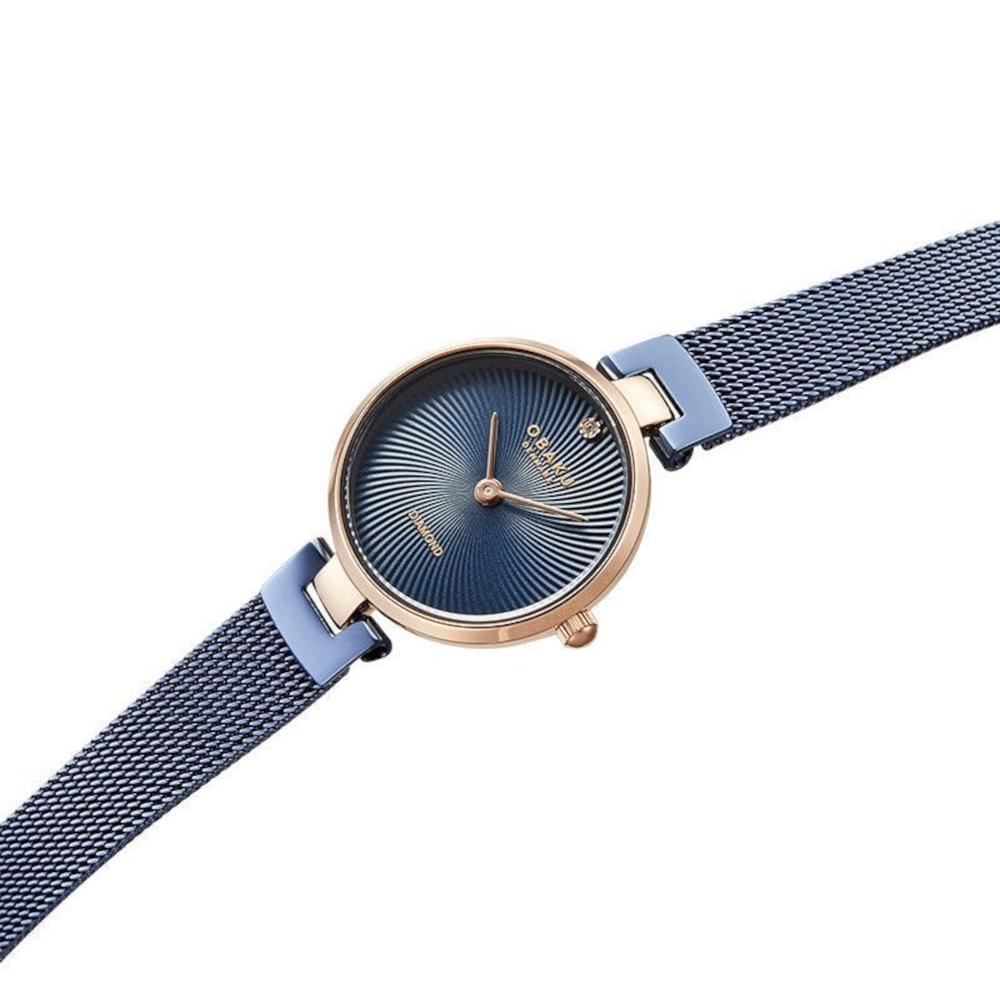 Foto 5 pulgar | Reloj Obaku Denmark V256sxvlml Diamant Petite Ocean-azul