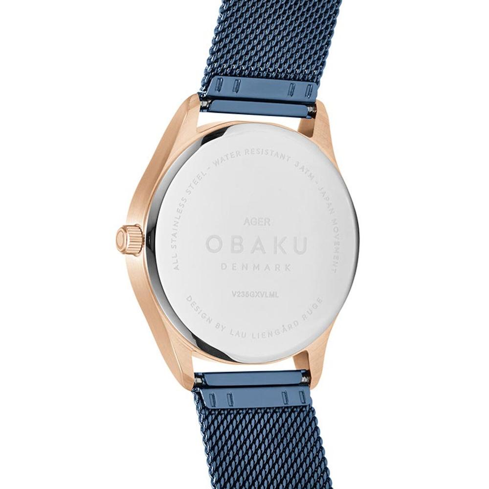 Foto 3 pulgar | Reloj Obaku Denmark V235gxvlml Ladies Classic-azul