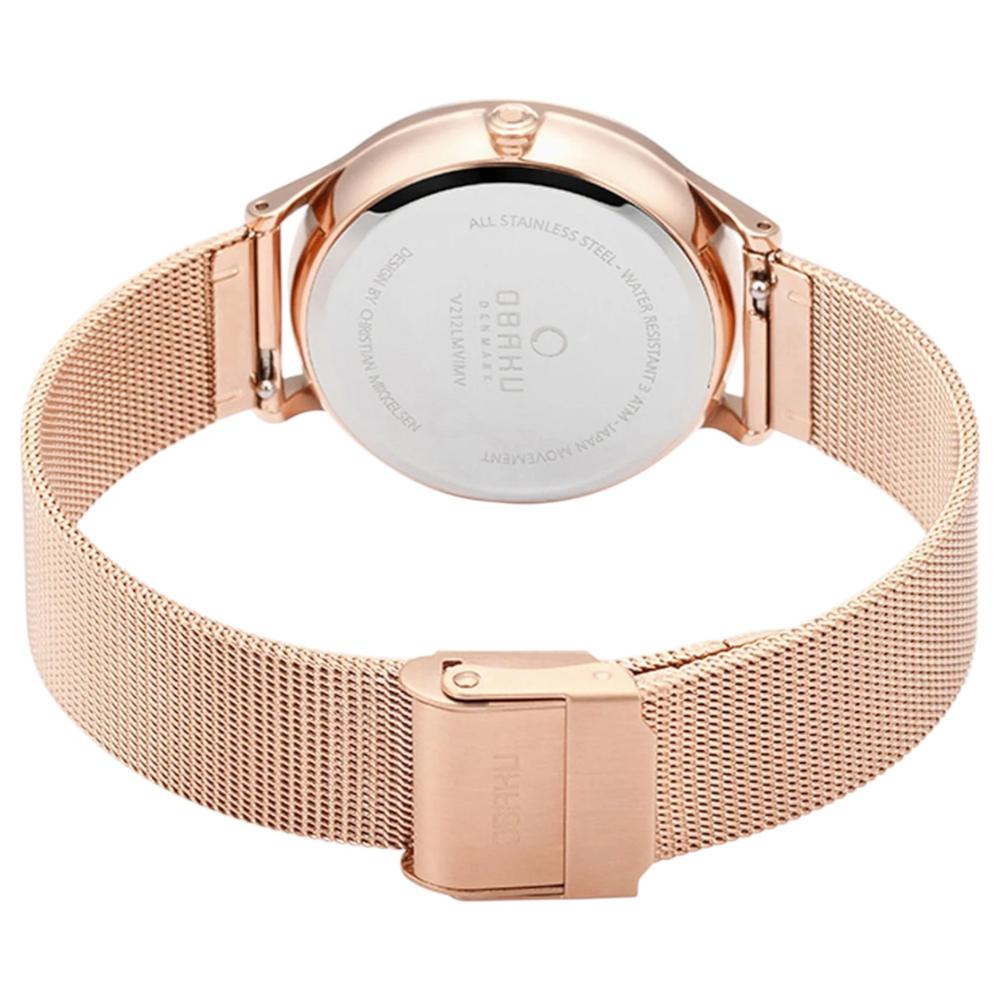 Foto 4 pulgar | Reloj Obaku Denmark V212lmvimv Lind Rose-oro Rosa