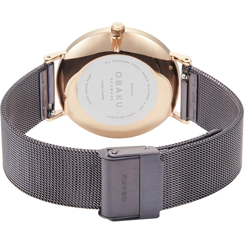 Foto 4 pulgar | Reloj Obaku Denmark V268lxvnmn Mosaik Clásico-café