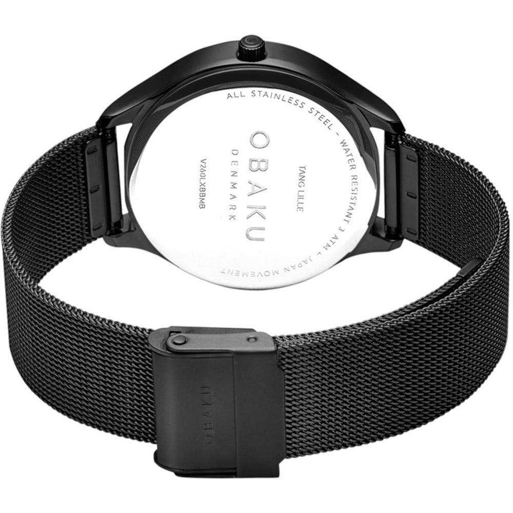 Foto 4 pulgar | Reloj Obaku Denmark V260lxbbmb Tang Lille Charcoal-negro