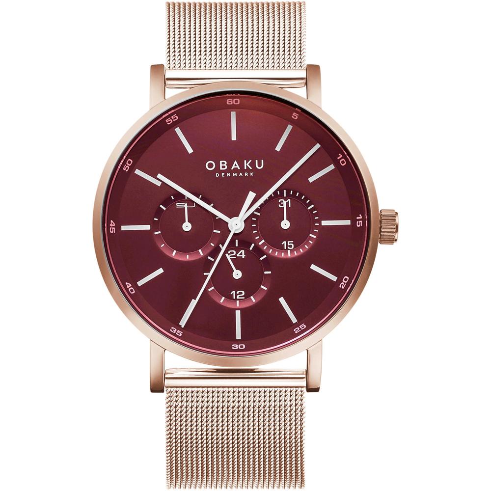 Reloj Obaku Denmark V246gmvdmv Ege Ruby-oro Rosa