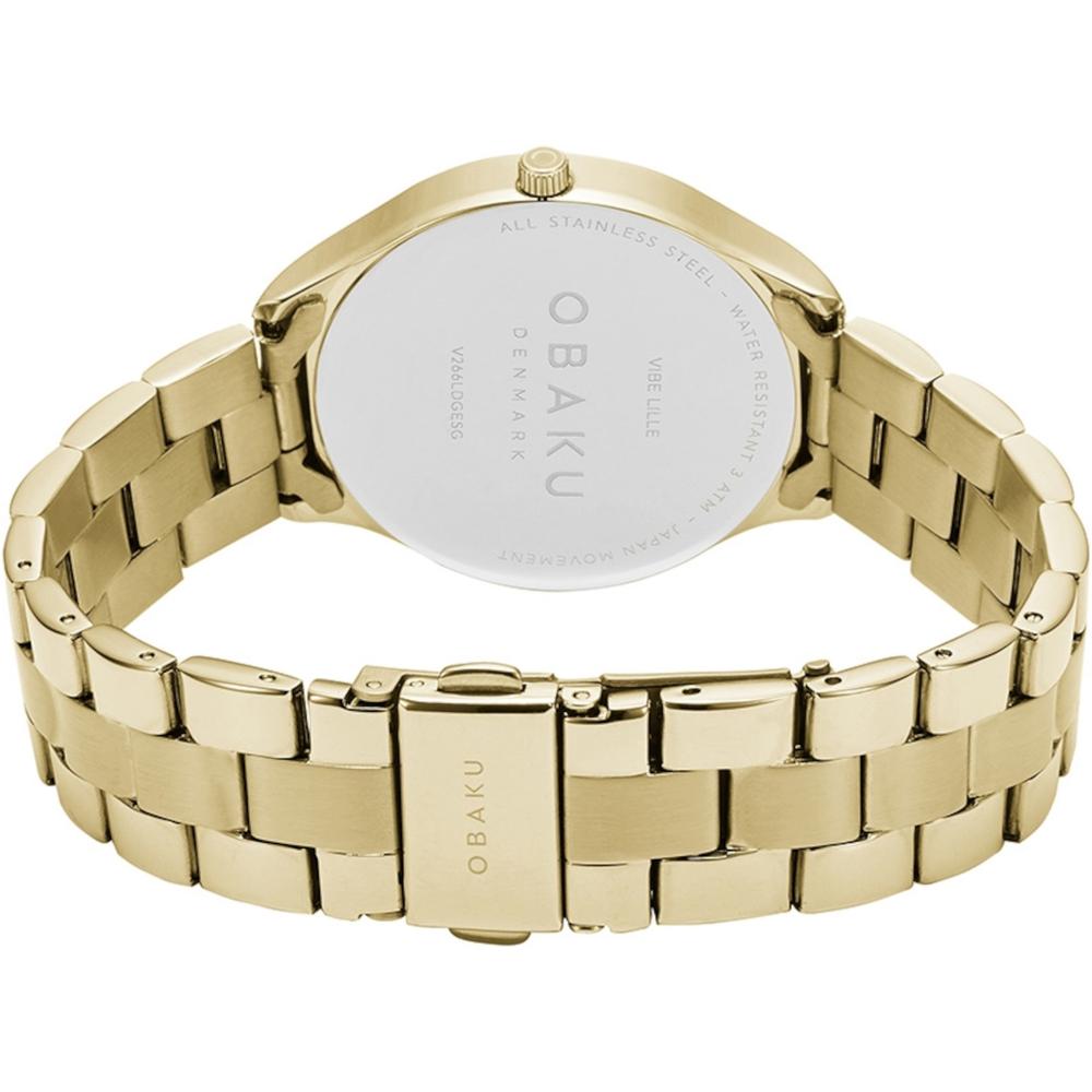 Foto 4 pulgar | Reloj Obaku Denmark Vibe Lille Sugar Dorado 35 mm para Mujer