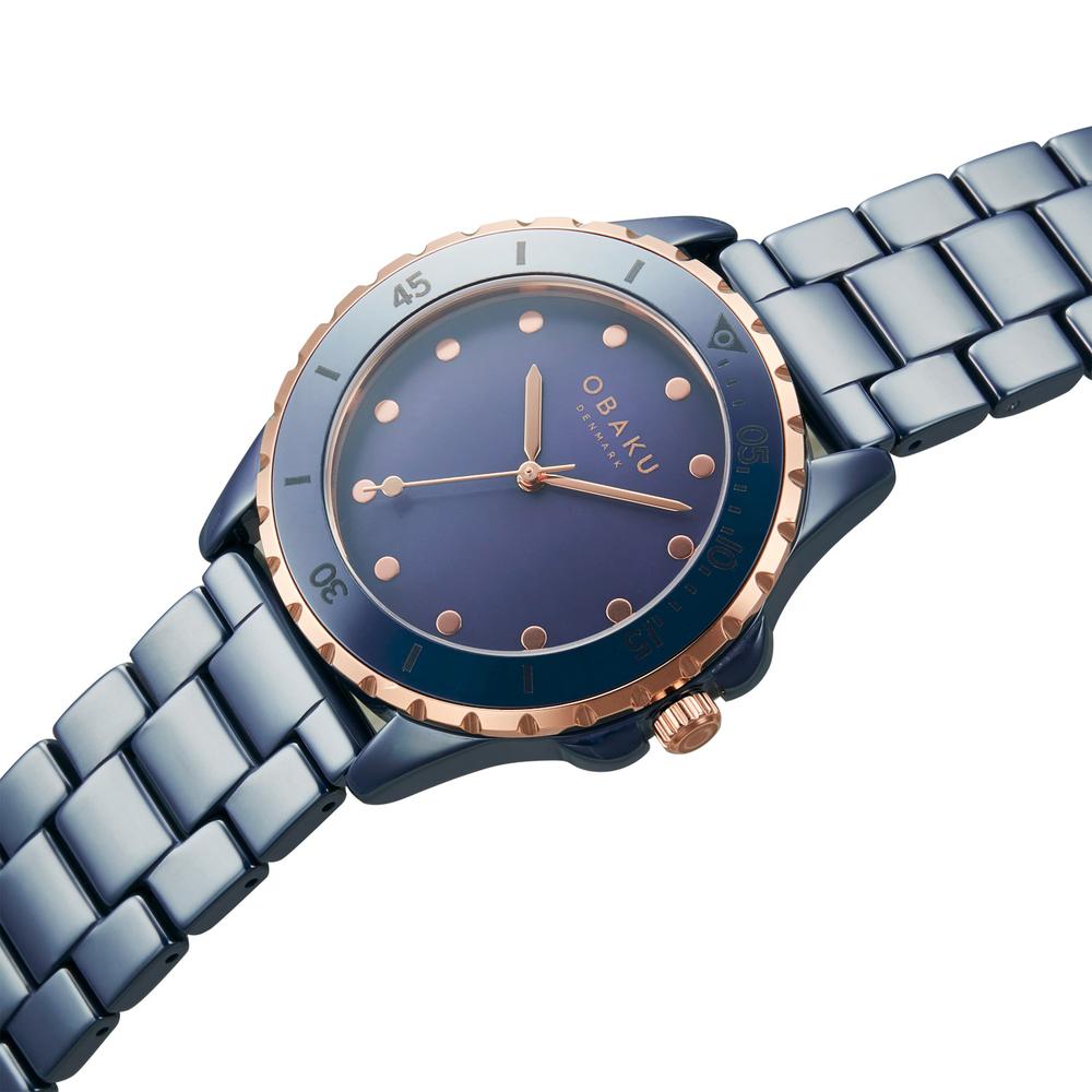 Foto 5 pulgar | Reloj Obaku Denmark V279lxslcl Azul