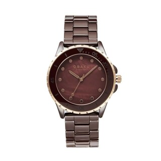 Foto 1 | Reloj Obaku Denmark V279lxxncn Urt Lille Brown Café