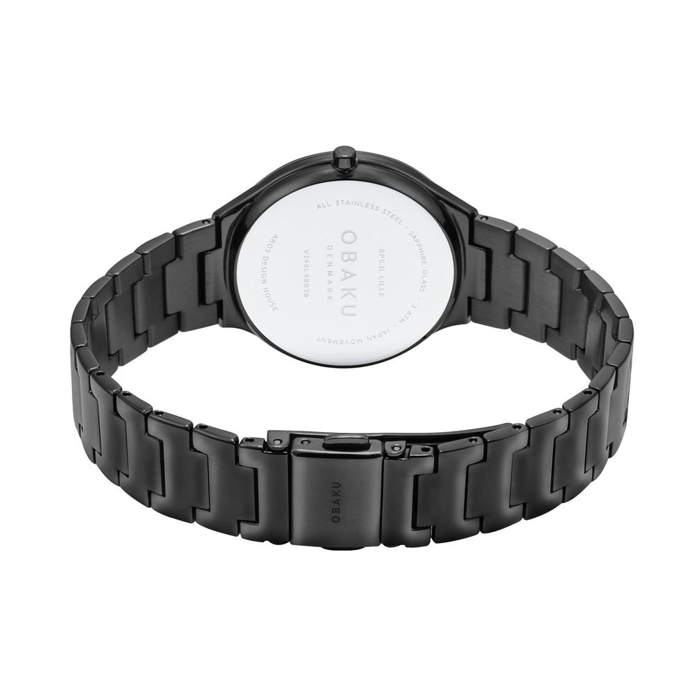 Foto 4 pulgar | Reloj Obaku Denmark V290LXBBSB Negro para Mujer