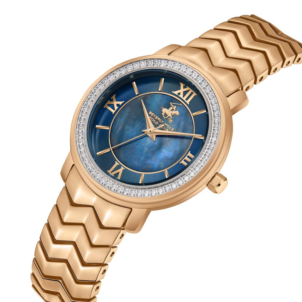 Foto 5 pulgar | Reloj Beverly Hills Polo Club Bp3669c.490 Ladies-oro Rosa