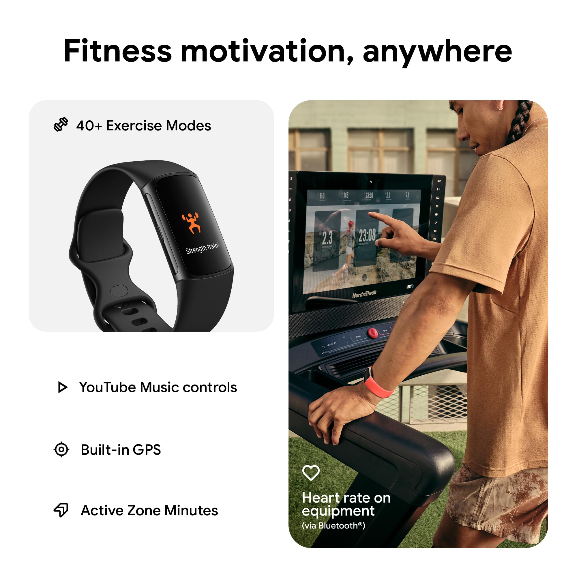 Foto 2 | Monitor de Actividad Física Fitbit Charge 6 con Google Apps y Gps - Venta Internacional