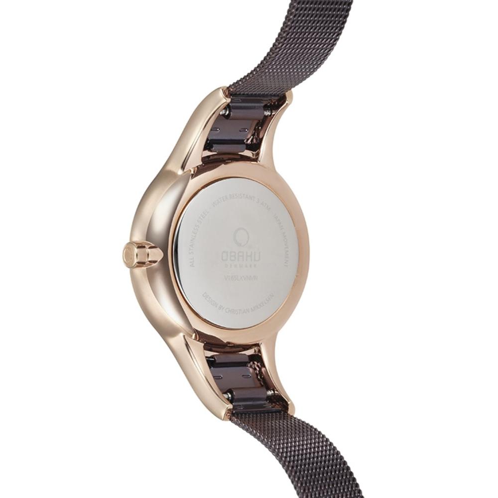 Foto 4 pulgar | Reloj Obaku Denmark V165lxvnmn Dis Walnut-café