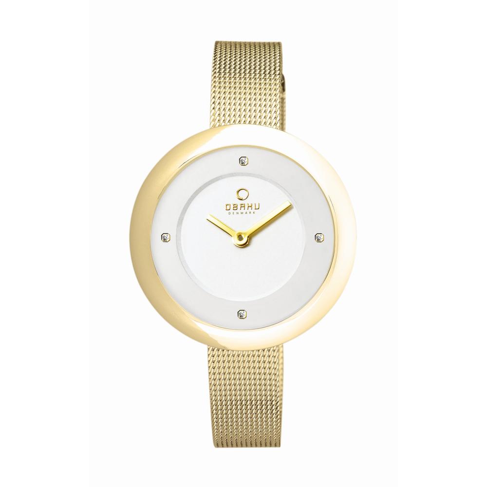 Foto 2 pulgar | Reloj Obaku Denmark V162lxgimg Lyng Gold-dorado