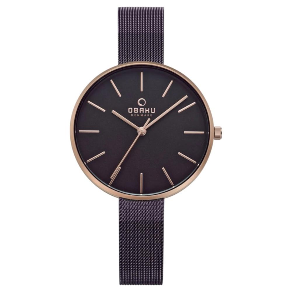 Foto 2 pulgar | Reloj Obaku Denmark V211lxvnmn2 Viol Walnut-café