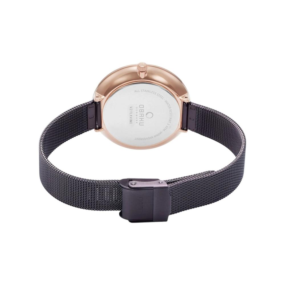 Foto 4 pulgar | Reloj Obaku Denmark V211lxvnmn2 Viol Walnut-café