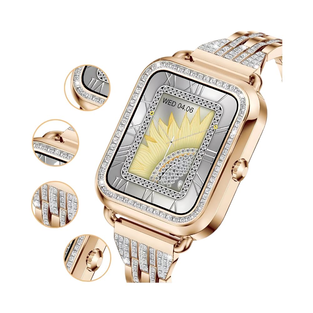 Foto 4 pulgar | Smartwatch Gadgets & Fun Diamond Square Para Mujer