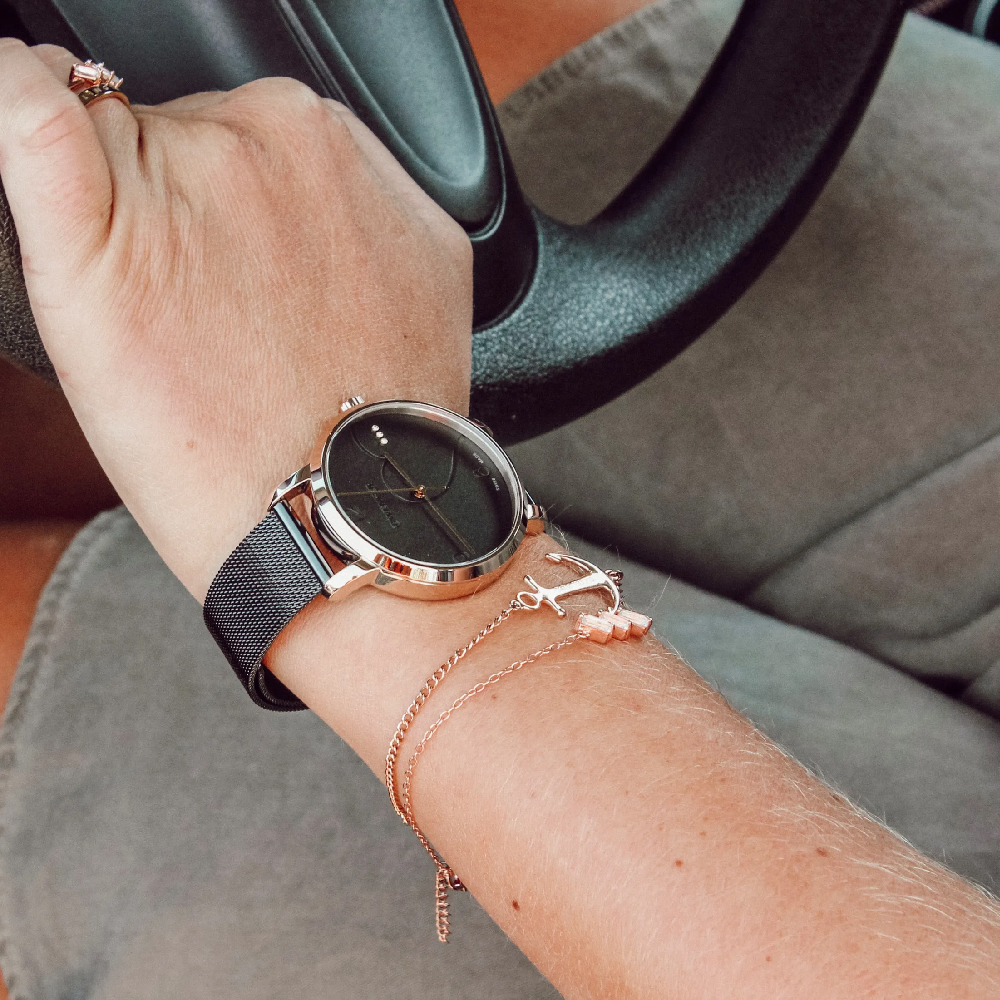 Foto 3 pulgar | Reloj Wenger para Mujer Metropolitan Donnissima Negro