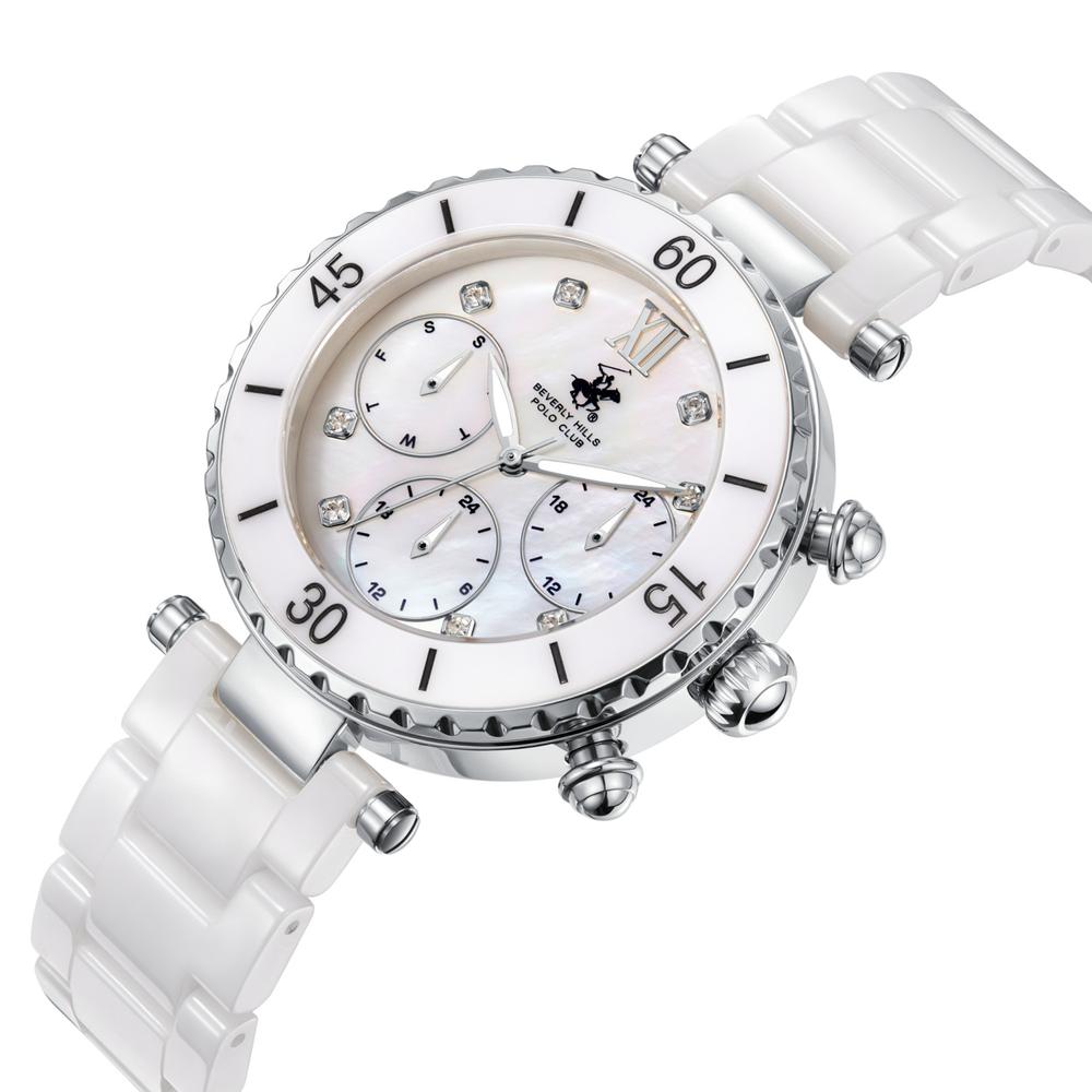 Foto 3 pulgar | Reloj para Mujer Beverly Hills Polo Club Bp3774x.320 Blanco