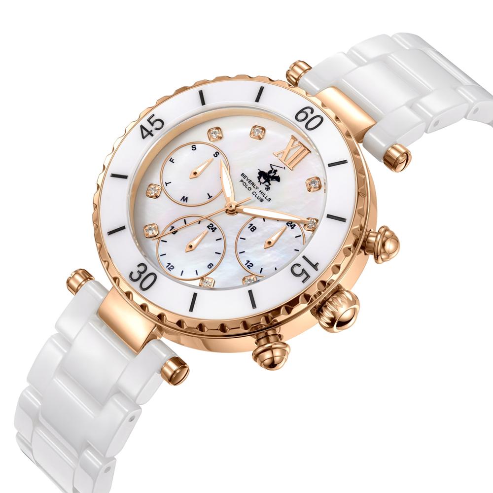 Foto 2 | Reloj para Mujer Beverly Hills Polo Club Bp3774x.420 Blanco