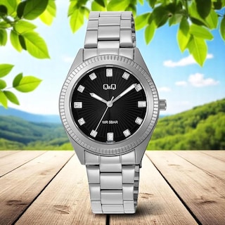 Foto 2 | Reloj Q&q Q01c-002py Ladies-acero