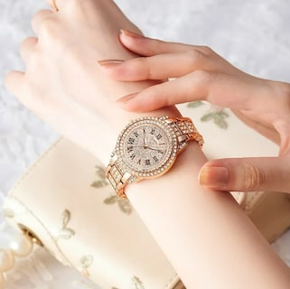 Foto 4 | Elegante Reloj Para Mujer Xtellar De Cuarzo Con Diamantes, Resistente Al Agua Y Ajustable