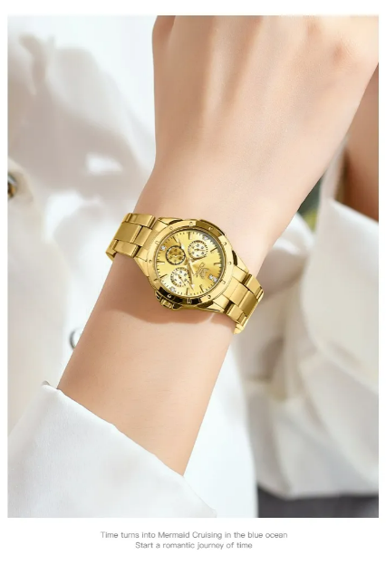 Foto 4 pulgar | Reloj De Pulsera Xtellar Para Mujer, Elegante, Impermeable Y Con Correa Metálica - Perfecto Para Estilo Y Moda