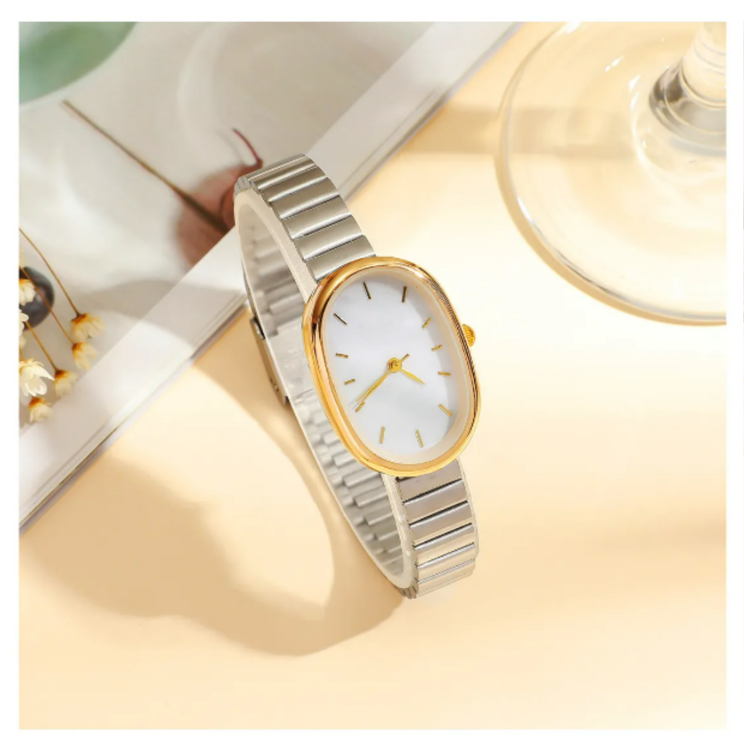 Foto 3 pulgar | Elegante & Atemporal Reloj Xtellar De Cuarzo Para Mujer Dorado Y Plateado