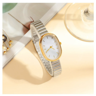 Foto 2 | Elegante & Atemporal Reloj Xtellar De Cuarzo Para Mujer Dorado Y Plateado