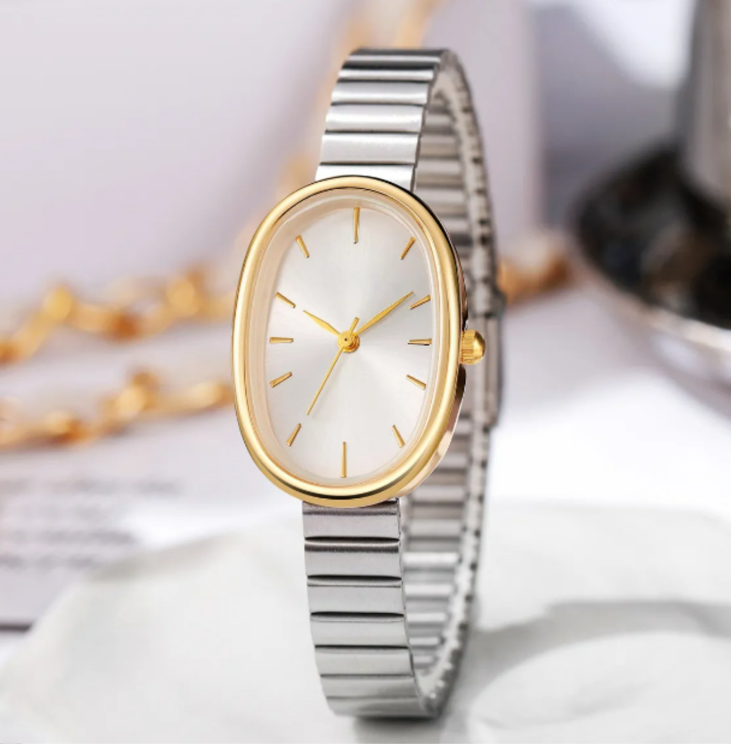 Foto 5 pulgar | Elegante & Atemporal Reloj Xtellar De Cuarzo Para Mujer Dorado Y Plateado